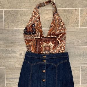 Multi Colored Body Suit